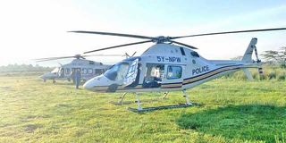 Kenya Police Air Wing helicopters