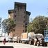 Trucks loaded with maize queue to deliver the produce to the National Cereals and Produce Board, Eldoret depot