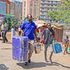 Parents and guardians and their children were busy doing last-minute shopping in Gikomba, Nairobi 