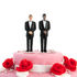 gay grooms on a cake