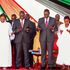 President Dr William Ruto, first lady Rachel Ruto, Deputy President Rigathi Gachagua and his spouse Dorcas Gachagua