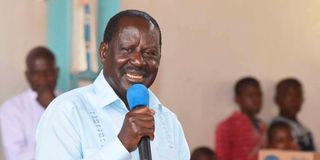 Azimio leader Raila Odinga