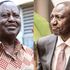 Azimio leader Raila Odinga and President William Ruto.