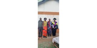Salina Jeruto (wrapped in orange lesso) was one of two medical workers killed on Tuesday March 7