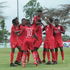 Bandari players celebrate Umaru Kasumba's goal 