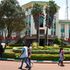 Students outside Moi University’s administration block in Kesses, Uasin Gishu County