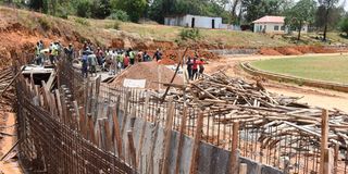 A section of Masinde Muliro Kanduyi Stadium
