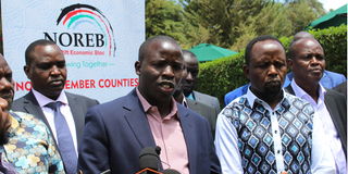 Nandi Governor and North Rift Economic Bloc (Noreb) chairman Stephen Sang