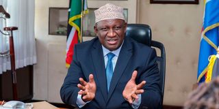 Cabinet Secretary for Mining, Blue Economy and Maritime Affairs Salim Mvurya
