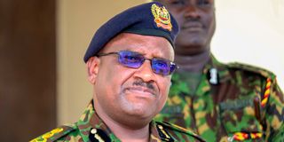 The Inspector General of Police Japhet Koome