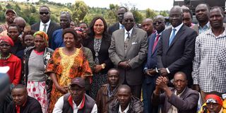 Delegation from South Sudan that paid a visit to Sawmill village in Ainabkoi, Uasin Gishu County on April 02, 2023.