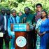 Azimio leader Raila Odinga addressing journalists during Azimio Parliamentary Group Presser 