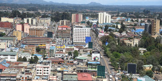 A view of Eldoret town in Uasin Gishu County