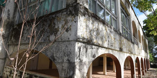 A section of the abandoned Kabarnet Hotel in Kabarnet Town, Baringo County on April 18, 2023