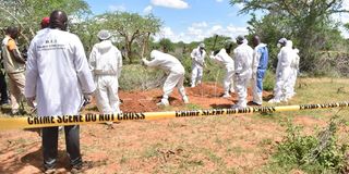DCI homicide detective marks a shallow grave kilifi cult Pastor Paul Mackenzie