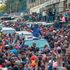 Azimio la Umoja coalition leaders led by Raila Odinga on their way to Kamukunji grounds in Kibera