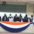President William Ruto (left), opposition chief Raila Odinga (third left) and other dignitaries
