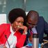 TSC boss Nancy Macharia (left) appears with Legal Director Cavin Anyuor before the Senate Committee on Education