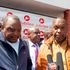 Jubilee Party leader Uhuru Kenyatta (left) and Secretary-General Jeremiah Kioni 