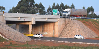 A section of the Eldoret Southern By-pass in Uasin Gishu county