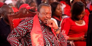 Jubilee Party Leader and former President Uhuru Kenyatta