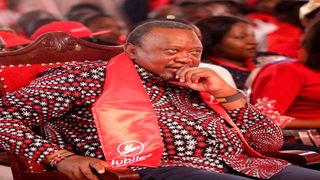 Jubilee Party Leader and former President Uhuru Kenyatta