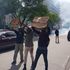 Anti-Finance Bill 2023 protesters hold placards in Nairobi city centre 