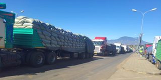 Namanga trucks
