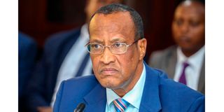 Garissa County Governor Nathif Jama Adam before the County Public Accounts Committee