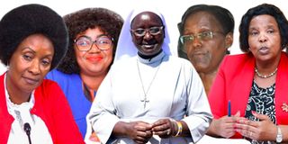 Dr Nancy Macharia, Senator Gloria Orwoba,Sr Teresa Nduku, Dr Lydia Nzomo, Prof Olive Mugenda.