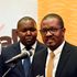 EABL Corporate Relations Director Eric Kiniti and Alcoholic Beverages Association of Kenya (ABAK) chairman Eric Githua 