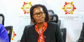 Salaries and Remuneration Commission Chairperson Lyn Cherop Mengich