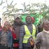 A section of demonstrators who marched on Makutano Town streets during Wednesday's Azimio demos