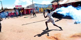 tear gas