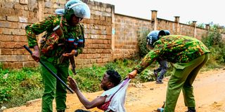 Kibera protester