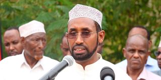 Mandera Governor Mohamed Adan Khalif