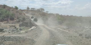 A long view of Kapedo bridge where many people, including security officers have been ambushed and killed by bandits