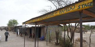 Kapedo trading centre on the border of Turkana and Baringo counties on February 17, 2023.