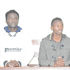 Michael Imbura and Lewis Gachago at the Makadara Law Courts.