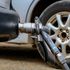 An LPG nozzle fuels a vehicle at a fueling station in Umoja 2, Nairobi