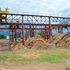 Cane yard at Muhoroni Sugar Company. 