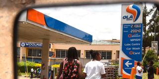 petrol station
