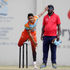 Vishil Patel of Ruaraka Sports Club 'A' team bowls against Sikh Union 'A' 