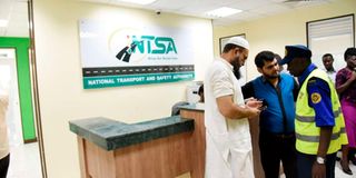Kenyans at NTSA offices.