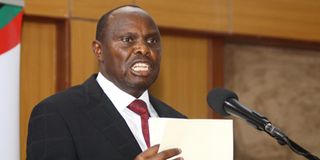 Head of Public Service Felix Koskei