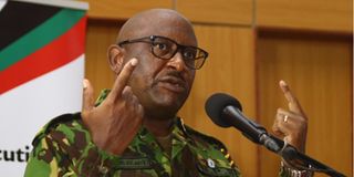 Inspector General of Police Japheth Koome