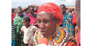 Wako Lolmodooni whose son died in a cattle raid in Loosuk area Samburu West