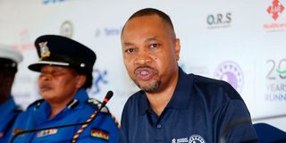 Standard Chartered Nairobi Marathon Local Organising Committee Chairman Paul Gitau