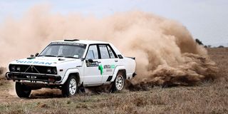 Hamza Anwar navigated by Adnan Din race through Stoni Athi stage