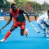 Kenya's Danstone Wabwire (centre) in action against Nigeria in the fifth place final
